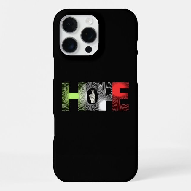 Hoffnungsdeckung iPhone Hülle (Rückseite)