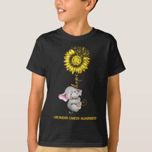 Hoffnungselefant für das Bewusstsein für Kinderkre T-Shirt