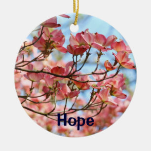 Hoffnungsgeschenke, die Verzierungs-rosa Keramikornament