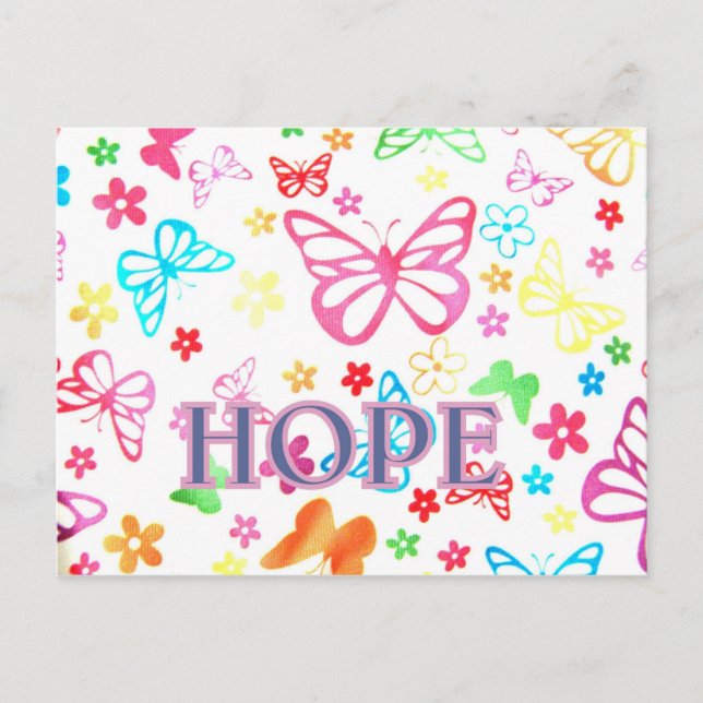 Hoffnungskarte Postkarte (Vorderseite)