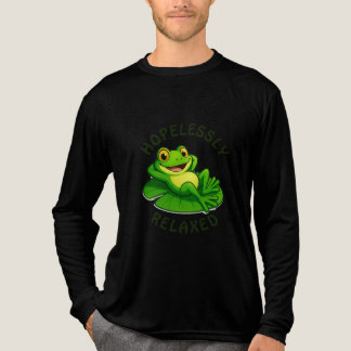 Hoffnungslos Entspannter Frosch – Chillige und Sor Tri-Blend Shirt