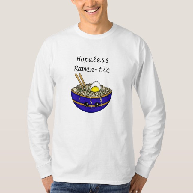 hoffnungslos Ramen-tic | Funny Ramen Food Puff T-Shirt (Vorderseite)