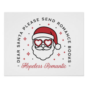 Hoffnungslose Romantik lieber Weihnachtsmann Liebh Poster