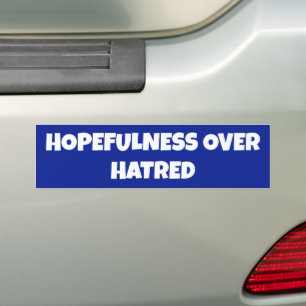 Hoffnungslosigkeit über den hassenen Autoaufkleber