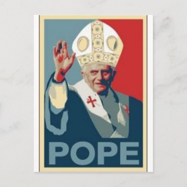 HOFFNUNGSPOPE POSTKARTE (Vorderseite)