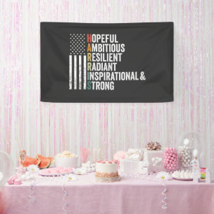 Hoffnungsvoll ambitionierter widerstandsfähiger Ra Banner