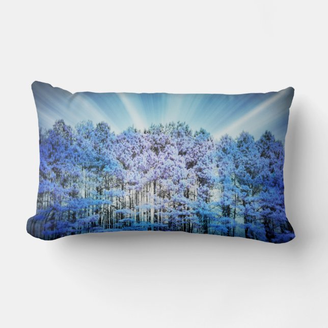 Hoffnungsvolle Bäume Lendenkissen (Vorderseite)