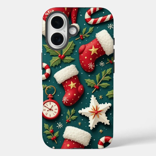 Hoffnungsvolle Weihnachts iPhone 16 Fall Case-Mate iPhone Hülle (Rückseite)