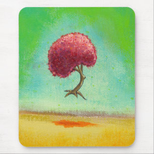 Hoffnungsvoller Baum der inspirierend Malerei des Mousepad