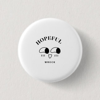 Hoffnungsvolles Wrack Minimalistische Typografie-D Button