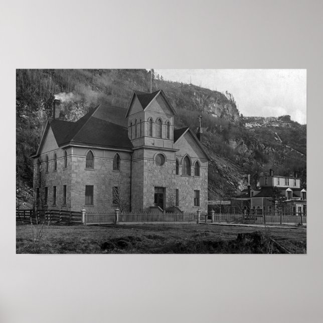 Hofhaus in Skagway, Alaska-Foto Poster (Vorne)