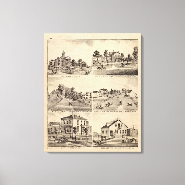 Hofhaus Stillwater, Minnesota Leinwanddruck (Vorderseite)