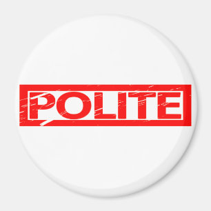 Höfliche Briefmarke Magnet