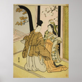 Höfling und Dame Poster