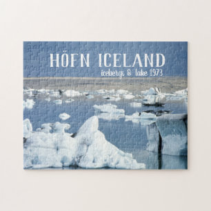 Höfn Iceland Icebergs & Lake Blue Ice Glacier Puzzle