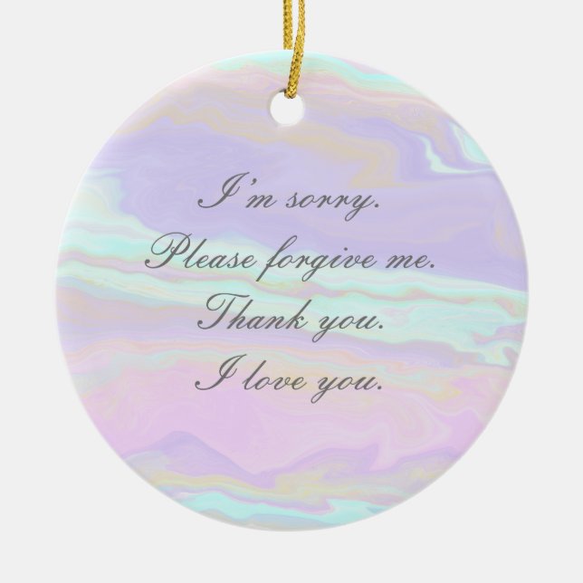 HoFoonopono Reflections Keramik Ornament (Vorne)