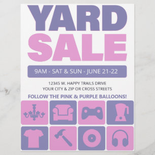 Hofverkaufsflyer-Vorlage (PINK & LAVENDER) Flyer