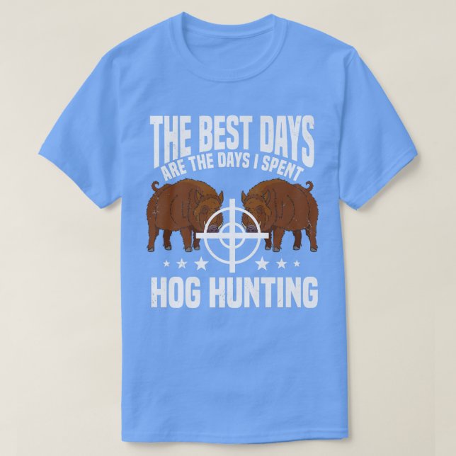 Hog Huntin Boar Pig Hunter Huntsman Premium T-Shirt (Design vorne)