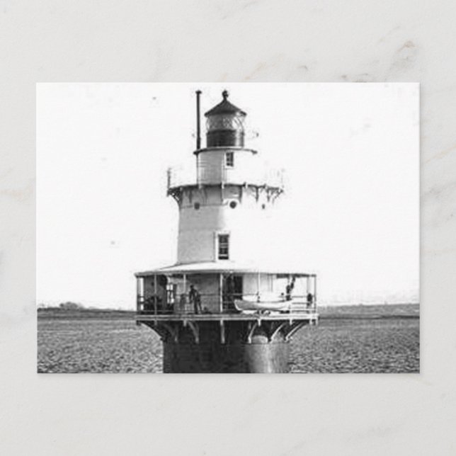 Hog Island Shoal Lighthouse Postkarte (Vorderseite)