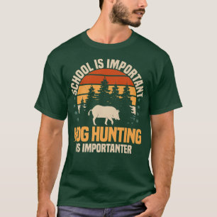 Hog Jagd Wildschwein Schweinehalter Huntsman Premi T-Shirt