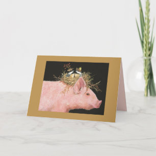 Hog und Chickadefreunde Karte