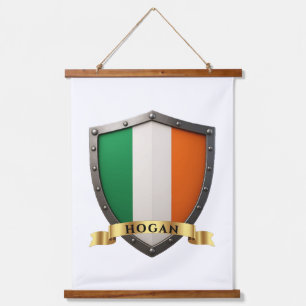 Hogan Ireland Heritage Shield Wandteppich Mit Holzrahmen