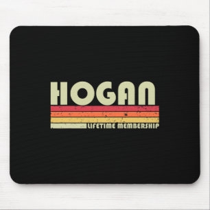Hogan Surname Funny Retro Vintager 80er 90er Gebur Mousepad