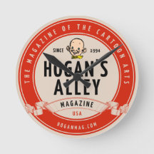 "Hogan's Alley" Vintage Logomauer-Uhr