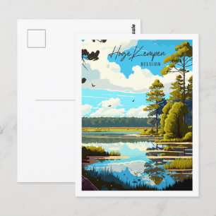 Hoge Kempen Belgien Vintage Postkarte