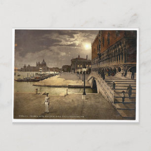 Hoges' Palace und St. Mark's by Monlight, Venedig, Postkarte
