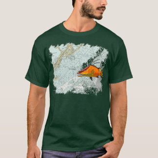 Hogfish auf einem Diagramm T-Shirt