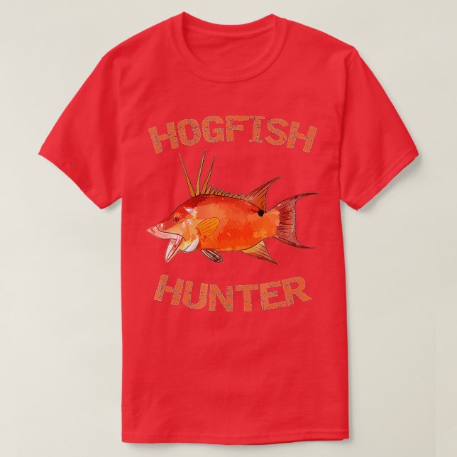 Hogfish Hunter  Florida Fishing  Hogfish  T-Shirt (Design vorne)
