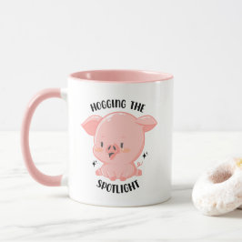 Hogging der Spotlight Niedlich Kawaii Pig Tasse