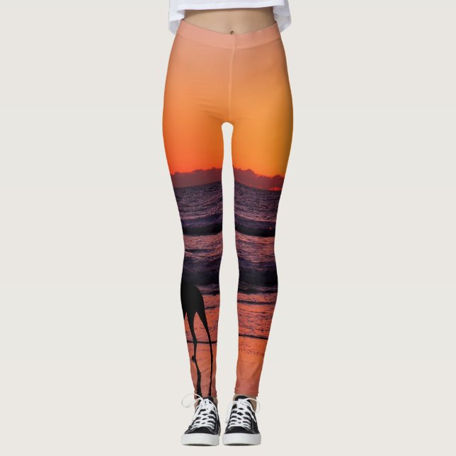 Hoggy Beach Day! Leggings (Vorderseite)