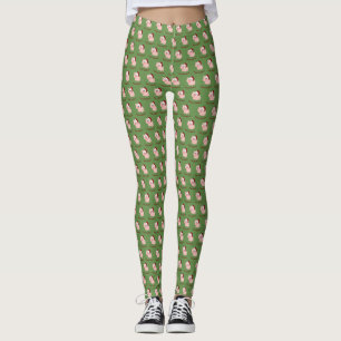 Hoggy Holidays Niedlich Schweinchen mit Weihnachts Leggings