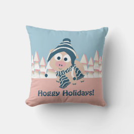 Hoggy Holidays! Winterschwein Kissen