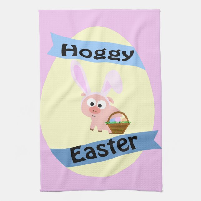 Hoggy Ostern! Handtuch (Vertikal)