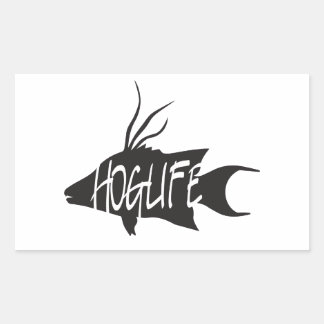 HogLife (Hogfish) Vinyl Decal Rechteckiger Aufkleber