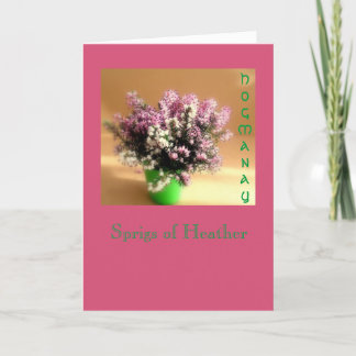 Hogmanay Gruß-Karte Feiertagskarte