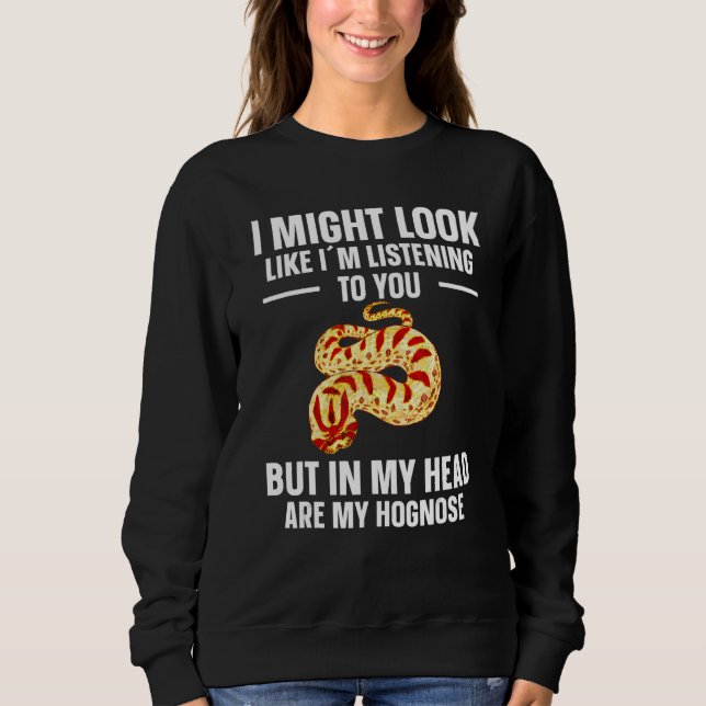Hognose Snake Funny Western Hoggy Snake Lover Sweatshirt (Vorderseite)