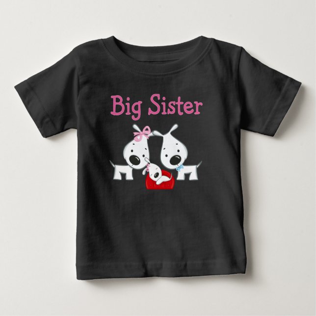 Hogs Big Sister Baby T-shirt (Vorderseite)