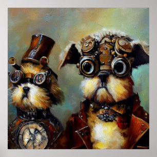Hogs Steampunk Poster