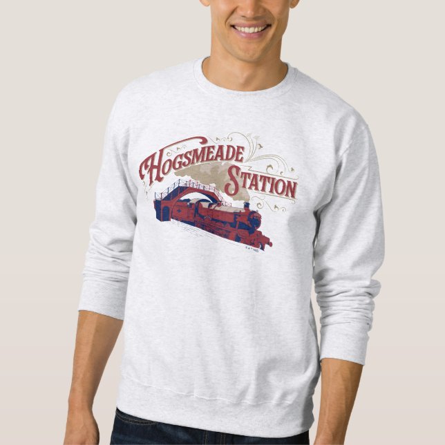 HOGSMEADE Bahnhof Vintage-Grafik Sweatshirt (Vorderseite)