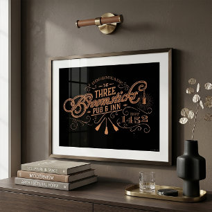 HOGSMEADE™ THE THREE BROOMSTICKS™ Pub & Gasthof Poster