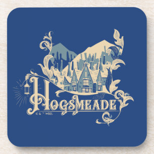 HOGSMEADE™ Vintage-Dorf-Grafik Getränkeuntersetzer