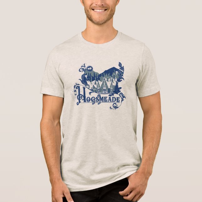 HOGSMEADE™ Vintage Village Graphic Tri-Blend Shirt (Vorderseite)