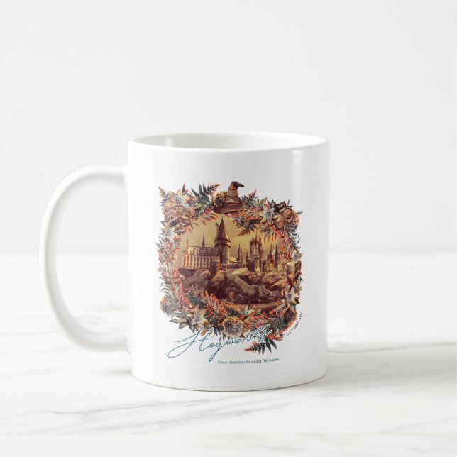 HOGWARTS™ CASTLE Blumengrafik Kaffeetasse (Links)