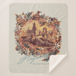 HOGWARTS™ CASTLE Blumengrafik Sherpadecke