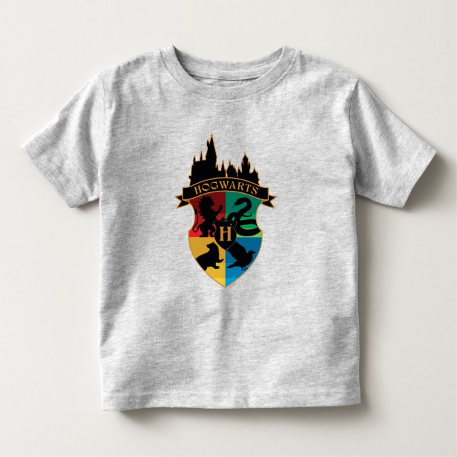 HOGWARTS™ Castle Crest House Pride Badge Kleinkind T-shirt (Vorderseite)