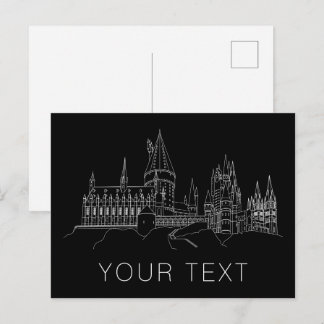 HOGWARTS™ CASTLE-Kontur Postkarte